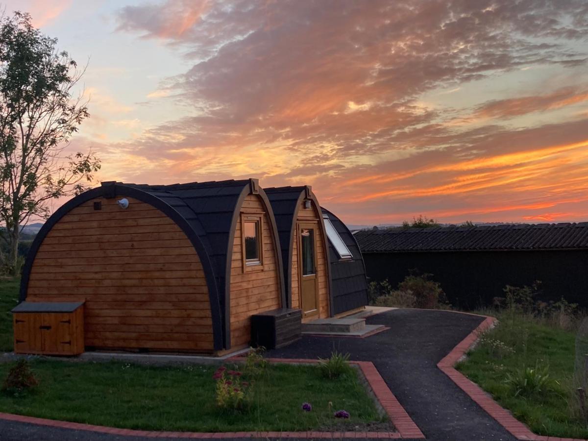 فندق Hedgehog Glamping Pod School House Farm Leighton  المظهر الخارجي الصورة